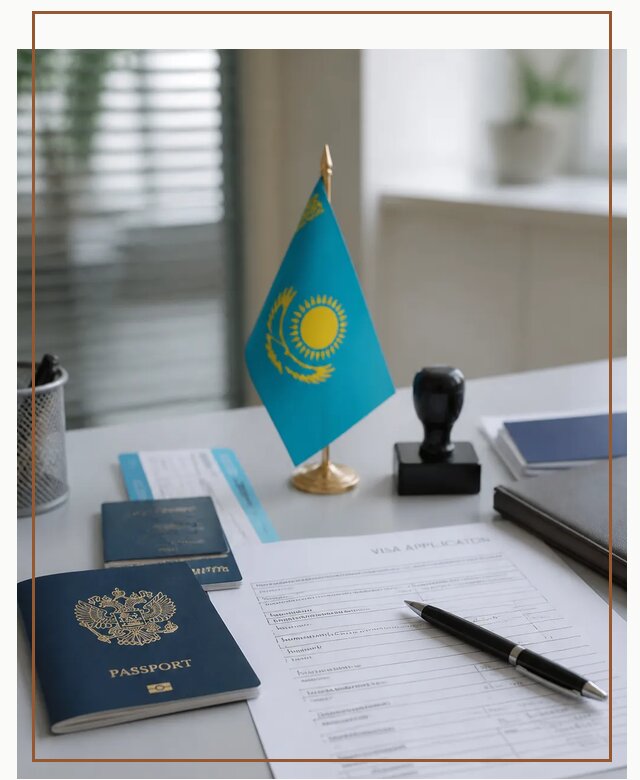 Оформление визы в Казахстан для поездки и работы в Щекине