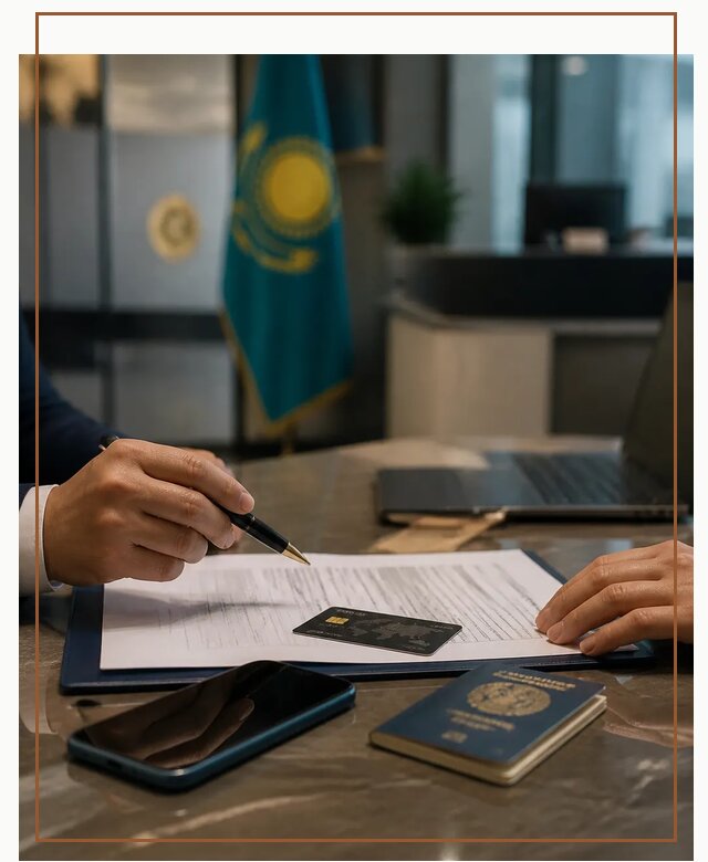 Открытие счета и банковской карты в Казахстане в Щекине